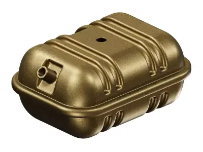 Brass Truck Fuel Tank 3D model