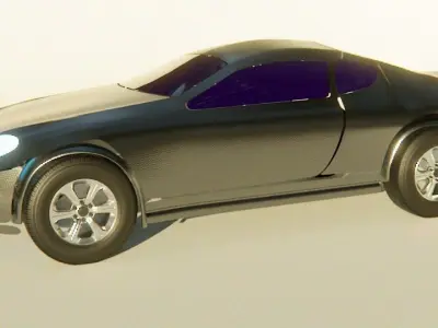 Aston Martian Car 3D Model Low-poly 3D model