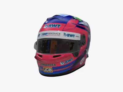 Perez helmet 2020 Low-poly 3D model