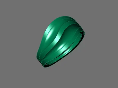 Plain Ring Women Ready STL 3DM Models Womens Rings 3D models 3D print model 19