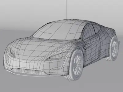 Tesla Roadster 3D model