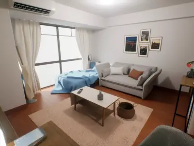 Japanese Studio Apartment 1 - Single Woman Apartment Low-poly 3D model