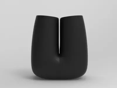 U Stool Low-poly 3D model