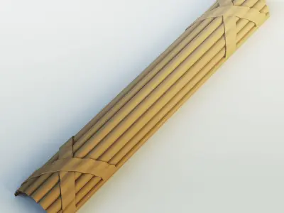 Moulding v 1 wooden tube 3D model