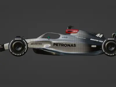 Mercedes Formula 1 Car Concept 3D model