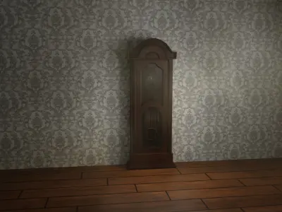 Floor clock 3D model