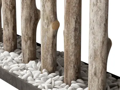 Branch thick decor fundament n1 3D model