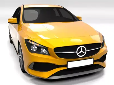 MERCEDES CLA AMG LOWPOLY Low-poly 3D model