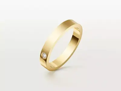 C - RING - WEDDING RING 3D print model
