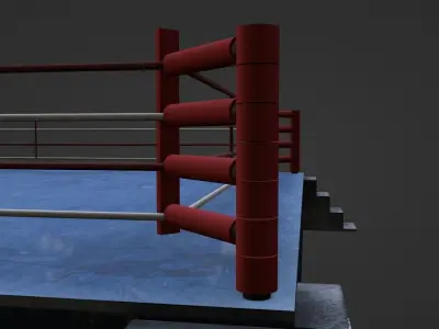Boxing Ring Low-poly 3D model