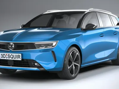 Vauxhall Astra Sports Tourer Basic 2022 3D model