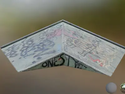 skatepark element 1 Low-poly 3D model