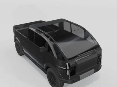Canoo Pickup Black 3D model