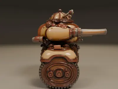 tank steampunk 3D print model