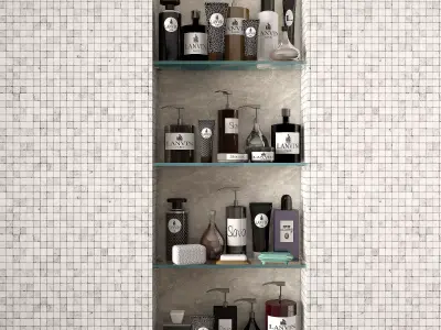 DECOR FOR BATHROOM 02 3D model