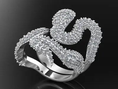 twist ring 3D print model