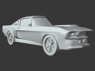 Mustang Shelby GT500 Wall-mounted 3D print model