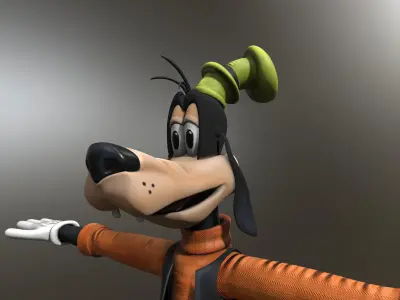 Disneys Goofy 3D model