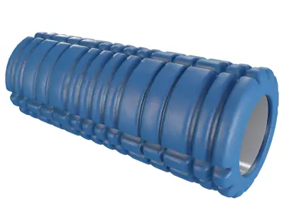 Textured Blue Foam Roller 3D model
