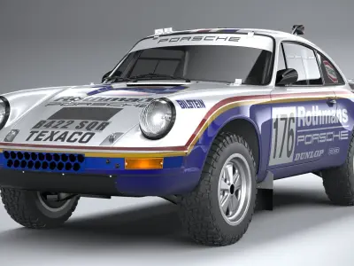 Porsche 911 953 Dakar 1984 3D model