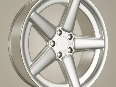 AC Schnitzer Type 1 Style Wheel Low-poly 3D model