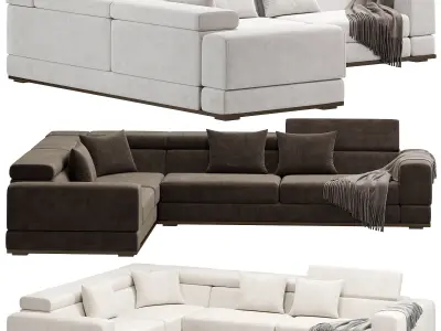 Met Corner Sofa by lazzoni 3D model
