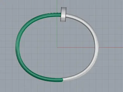 Nail Bracelet 51088 3D print model