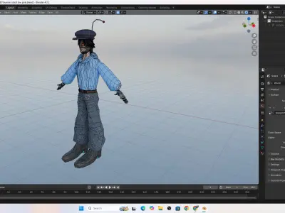 Robot Boy 3D Character  Low Poly  Free low-poly 3D model
