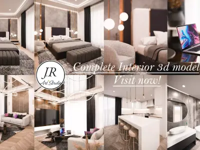 Complete House Interior 3D model 3D model