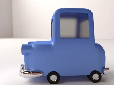 Cartoon Car 3D model get