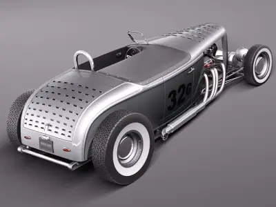 F32 HotRod Salt Lake Racer 3D model