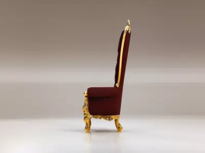 King Armchair 3D model