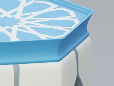 Moroccan stool 3D model