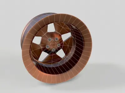 Wheels Fifteen52 collection Low-poly 3D model