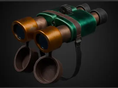 Stylized Binoculars - Game Ready - Unity and Unreal Engine Low-poly 3D model
