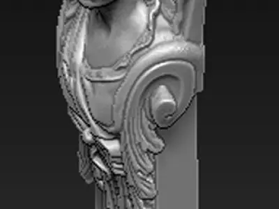 Decorative Marble 4 3D STL model 3D model