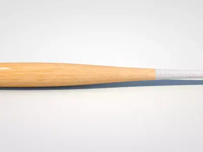 Wooden Baseball Bat 3D model