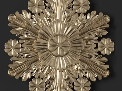 8 Ornament Circular 3Dmodel Brush alpha  3D model