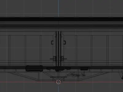 H0 1-87 scale Hbis 294 freight car 3D print model