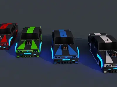 3D EAGLE CAR  Low-poly 3D model