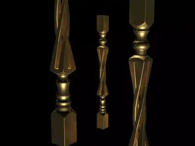 Columns Legs Tables Chairs CNC Wood 1002 3D print model