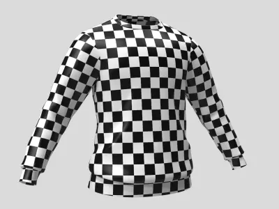 Sweatshirt T-Shirt Cloth Mockup 3D model