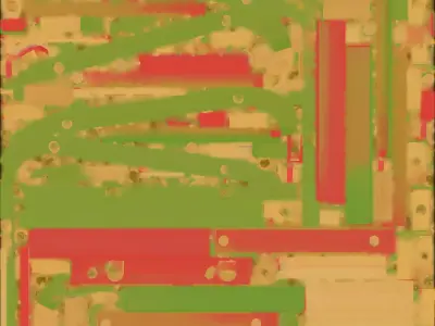 Colorful Wooden Sledge 3D Model Festive Winter Toy Low-poly 3D model