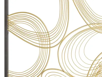 Handmade Glam Abstract Wall Art Low-poly 3D model