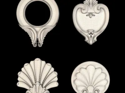  Ornaments - Pack 02 3D model