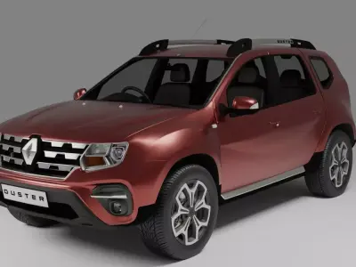 Renault Duster New Model 2022 Low-poly 3D model