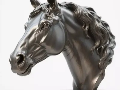 horse 3D print model 5