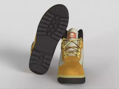Timberland Waterproof Field Wheat Nubuck A18RI231 Low-poly 3D model