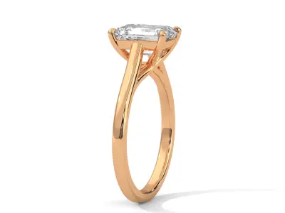 solitaire ring with detail images and 360 render videos 108 3D print model