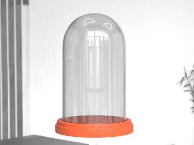 Dome Glass PBR 3D model